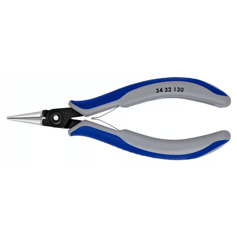 Kìm kẹp linh kiện điện tử, hàm kẹp tròn trơn KNIPEX 34 32 130 chiều dài 135mm