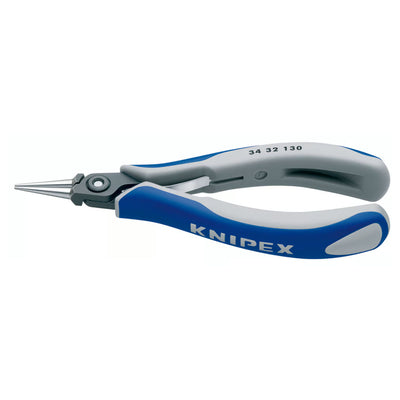 Kìm kẹp linh kiện điện tử, hàm kẹp tròn trơn KNIPEX 34 32 130 chiều dài 135mm