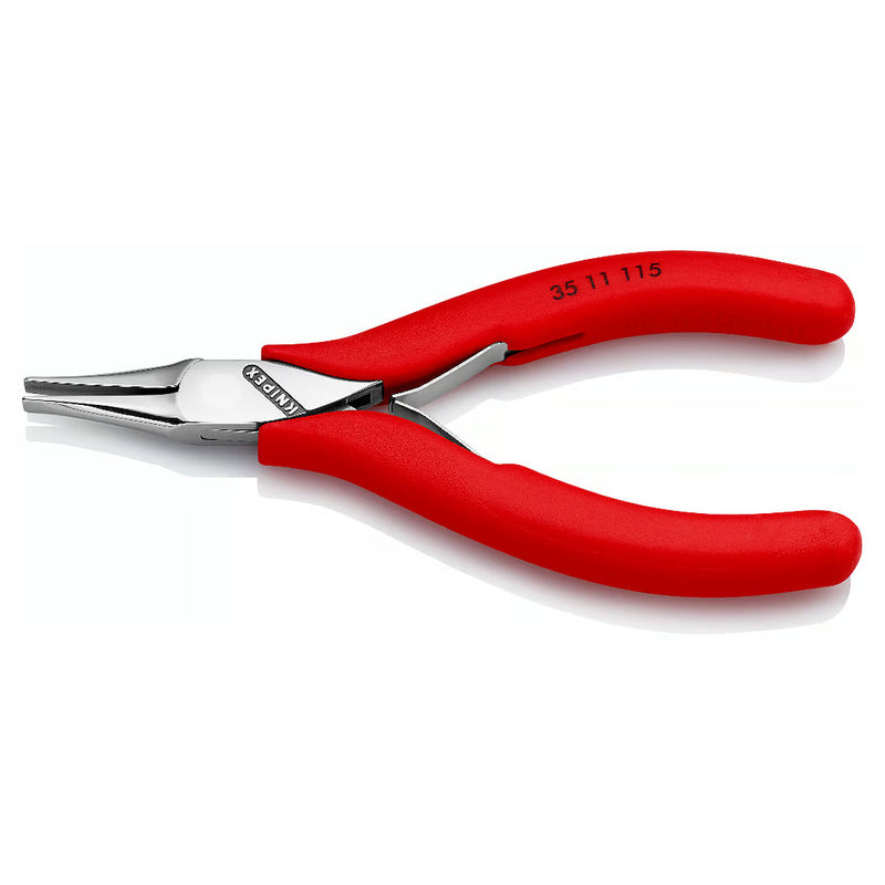 Kìm kẹp linh kiện điện tử, hàm kẹp phẳng trơn KNIPEX 35 11 115 chiều dài 115mm