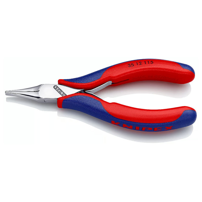 Kìm kẹp linh kiện điện tử, hàm kẹp phẳng trơn KNIPEX 35 12 115 chiều dài 115mm