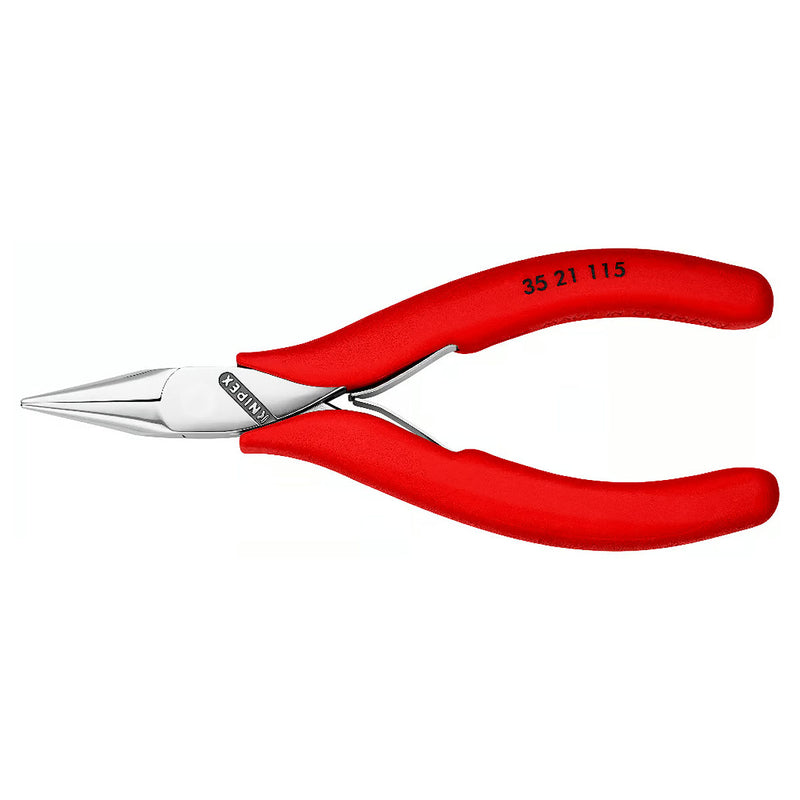 Kìm kẹp linh kiện điện tử, hàm kẹp bán nguyệt trơn KNIPEX 35 21 115 chiều dài 115mm