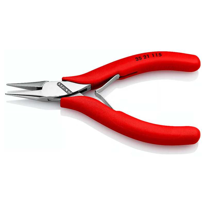 Kìm kẹp linh kiện điện tử, hàm kẹp bán nguyệt trơn KNIPEX 35 21 115 chiều dài 115mm