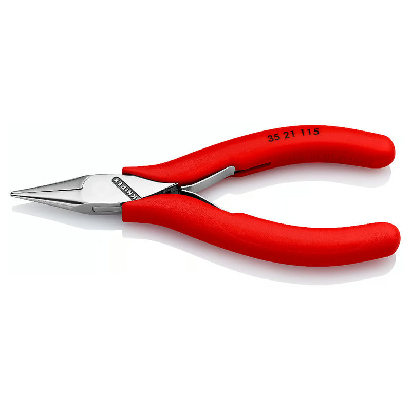 Kìm kẹp linh kiện điện tử, hàm kẹp bán nguyệt trơn KNIPEX 35 21 115 chiều dài 115mm