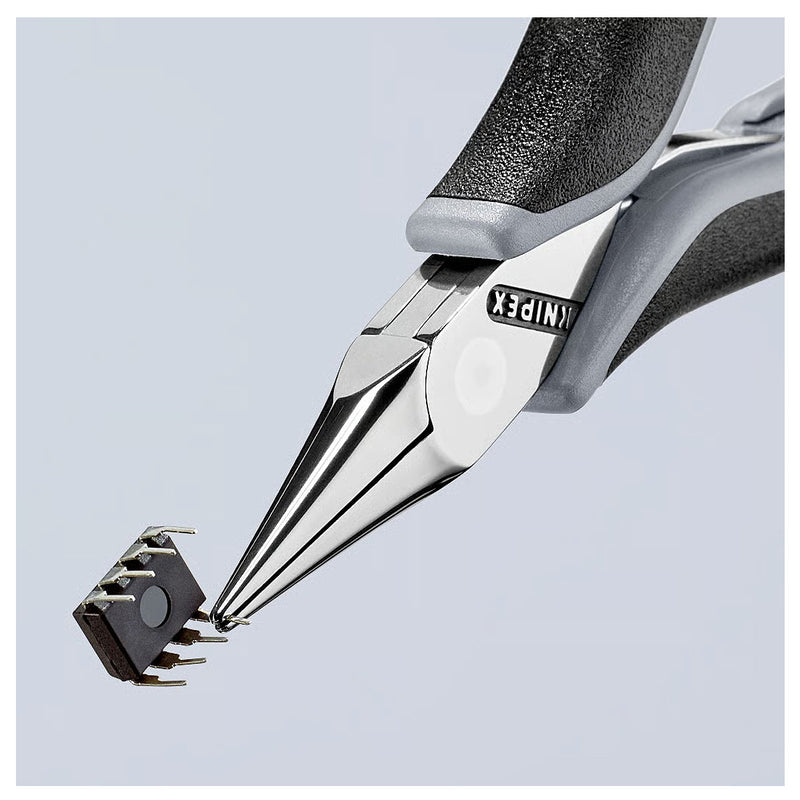 Kìm kẹp linh kiện điện tử chống tĩnh điện, hàm kẹp bán nguyệt trơn KNIPEX 35 22 115 ESD chiều dài 115mm