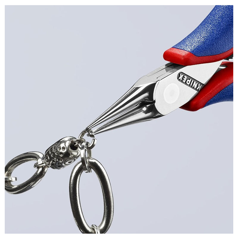 Kìm kẹp linh kiện điện tử, hàm kẹp tròn trơn KNIPEX 35 32 115 chiều dài 115mm