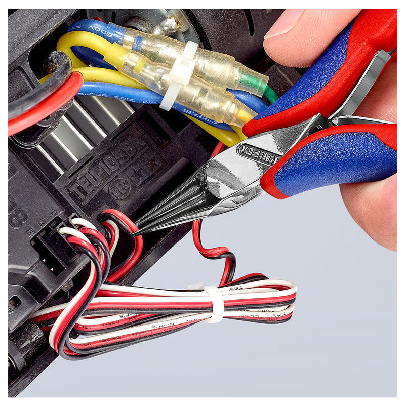 Kìm kẹp linh kiện điện tử, hàm kẹp tròn trơn KNIPEX 35 32 115 chiều dài 115mm