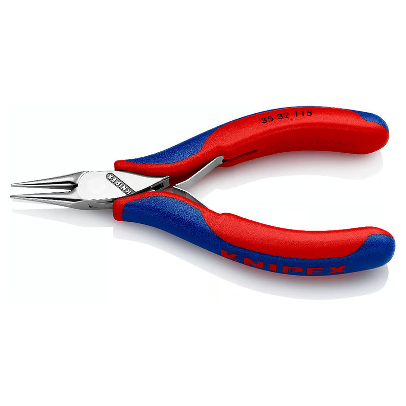 Kìm kẹp linh kiện điện tử, hàm kẹp tròn trơn KNIPEX 35 32 115 chiều dài 115mm