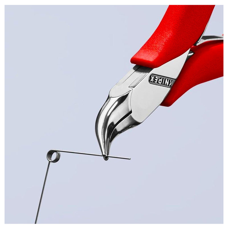 Kìm kẹp linh kiện điện tử, hàm kẹp trơn cong 45° KNIPEX 35 41 115 chiều dài 115mm