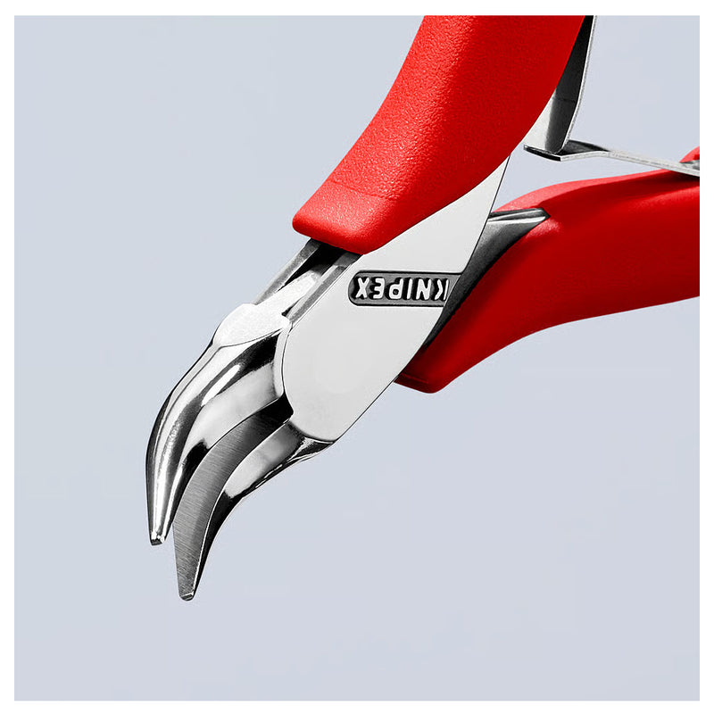 Kìm kẹp linh kiện điện tử, hàm kẹp trơn cong 45° KNIPEX 35 41 115 chiều dài 115mm