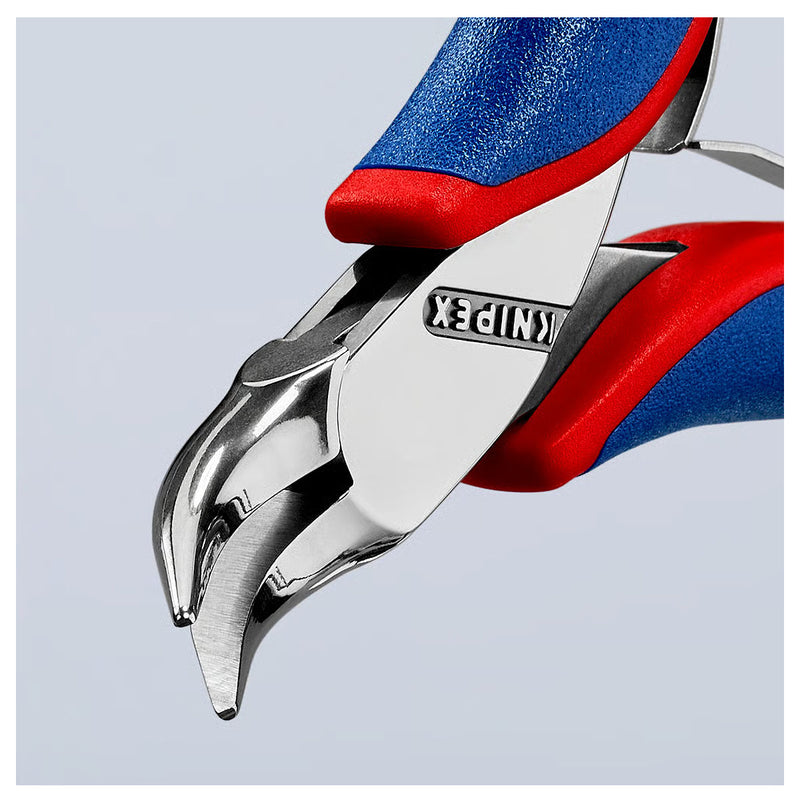 Kìm kẹp linh kiện điện tử, hàm kẹp trơn cong 45° KNIPEX 35 42 115 chiều dài 115mm