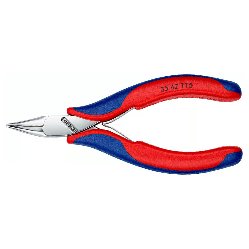 Kìm kẹp linh kiện điện tử, hàm kẹp trơn cong 45° KNIPEX 35 42 115 chiều dài 115mm