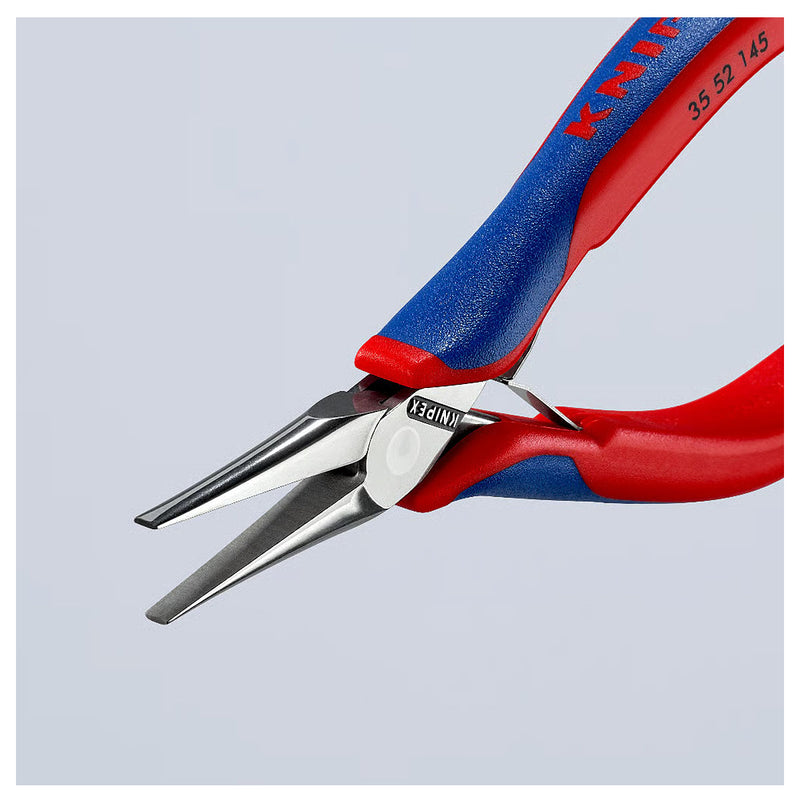 Kìm kẹp linh kiện điện tử, hàm kẹp phẳng trơn KNIPEX 35 52 145 chiều dài 145mm
