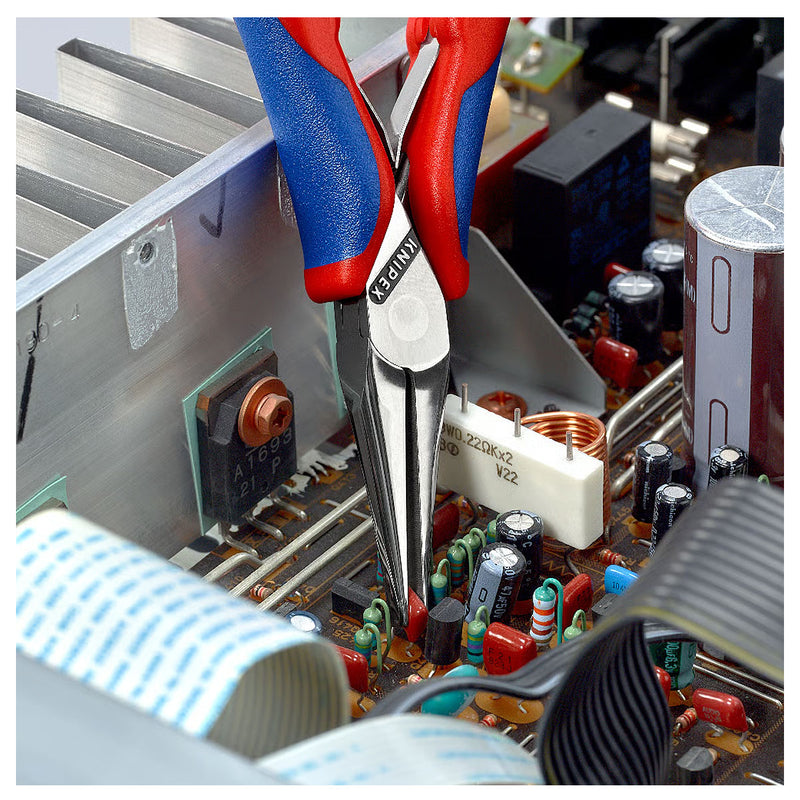 Kìm kẹp linh kiện điện tử, hàm kẹp phẳng trơn KNIPEX 35 52 145 chiều dài 145mm