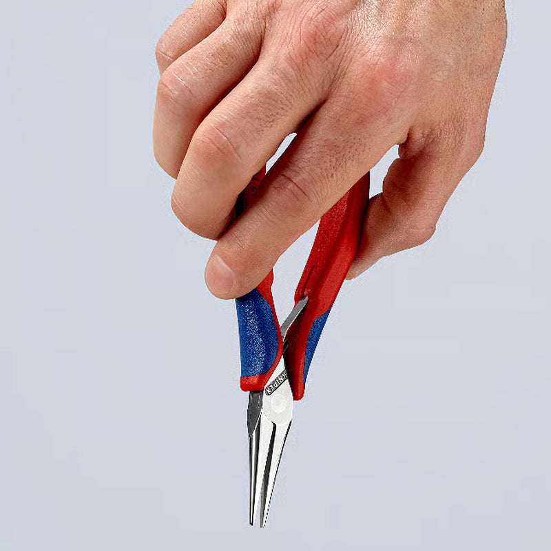 Kìm kẹp linh kiện điện tử, hàm kẹp bán nguyệt trơn KNIPEX 35 62 145 chiều dài 145mm