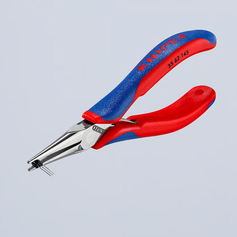 Kìm kẹp linh kiện điện tử, hàm kẹp bán nguyệt trơn KNIPEX 35 62 145 chiều dài 145mm