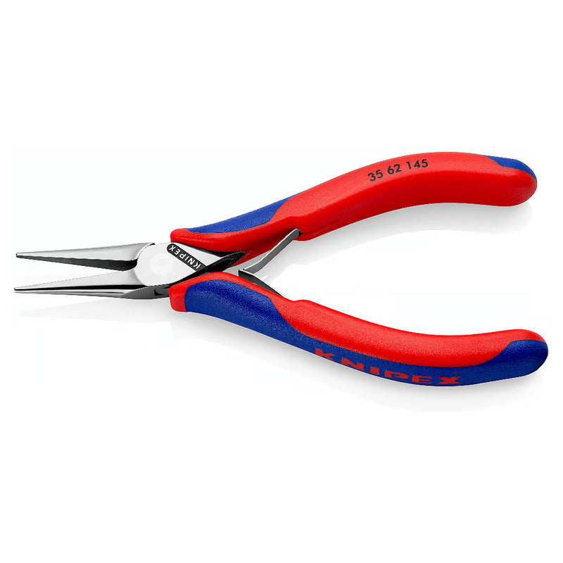 Kìm kẹp linh kiện điện tử, hàm kẹp bán nguyệt trơn KNIPEX 35 62 145 chiều dài 145mm