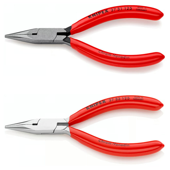 Kìm kẹp, uốn vật liệu chi tiết nhỏ hàm bán nguyệt KNIPEX chiều dài 125mm, tay cầm bọc nhựa kháng dầu mở