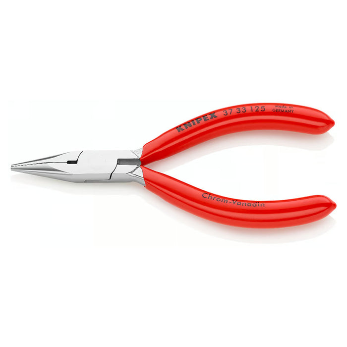 Kìm kẹp, uốn vật liệu chi tiết nhỏ hàm bán nguyệt KNIPEX chiều dài 125mm, tay cầm bọc nhựa kháng dầu mở
