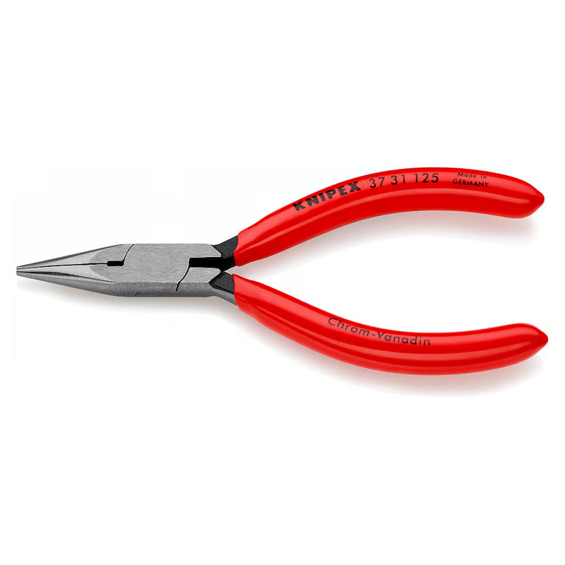 Kìm kẹp, uốn vật liệu chi tiết nhỏ hàm bán nguyệt KNIPEX chiều dài 125mm, tay cầm bọc nhựa kháng dầu mở