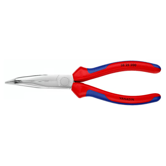 Kìm nhọn, mũi cong 40° KNIPEX 38 25 200 chiều dài 200mm, mạ chrome