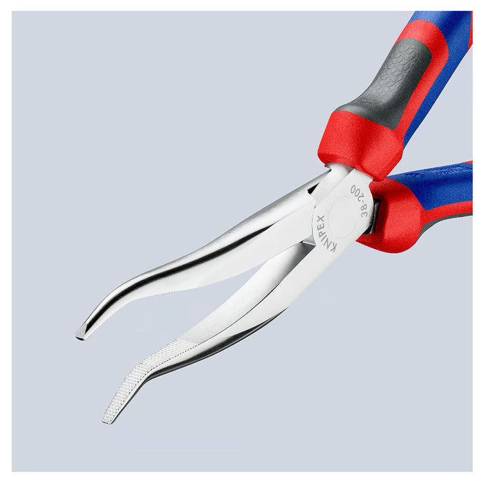 Kìm nhọn, mũi cong KNIPEX chiều dài 200mm, mạ chrome