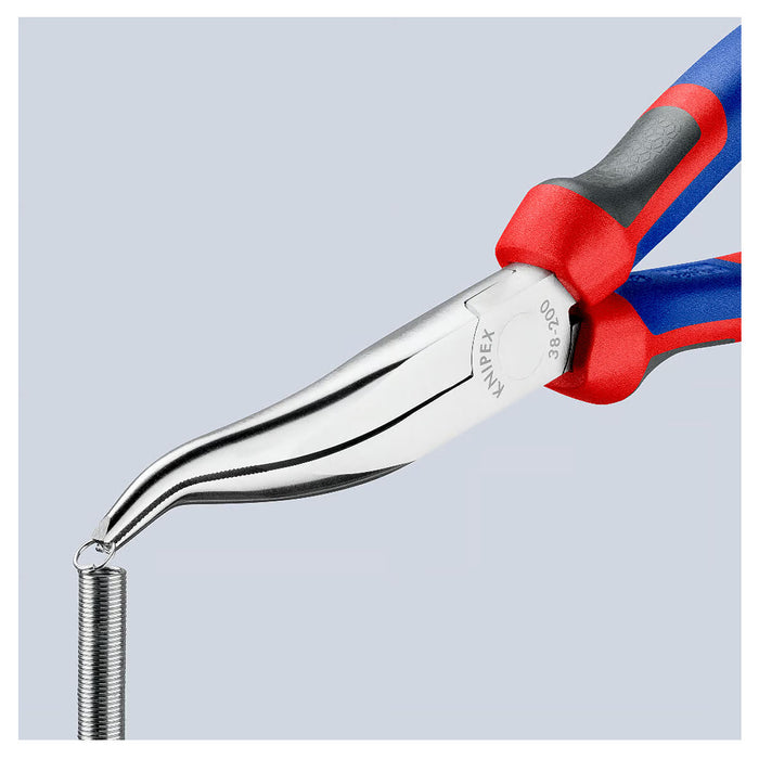 Kìm nhọn, mũi cong KNIPEX chiều dài 200mm, mạ chrome