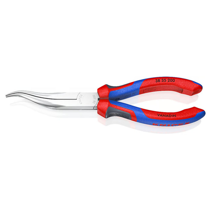 Kìm nhọn, mũi cong KNIPEX chiều dài 200mm, mạ chrome