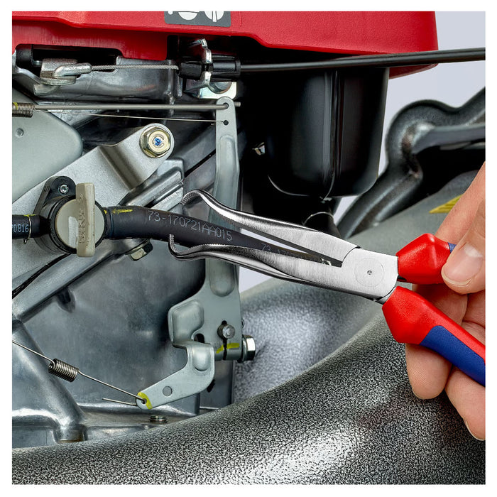 Kìm nhọn, mũi vành khuyên chuyên dùng rút dây KNIPEX 38 95 200 chiều dài 200mm, mạ chrome