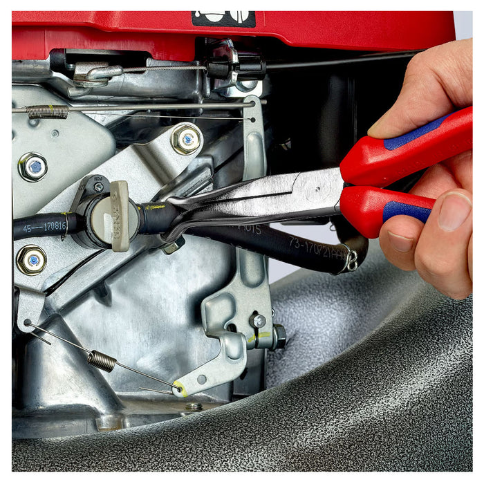 Kìm nhọn, mũi vành khuyên chuyên dùng rút dây KNIPEX 38 95 200 chiều dài 200mm, mạ chrome