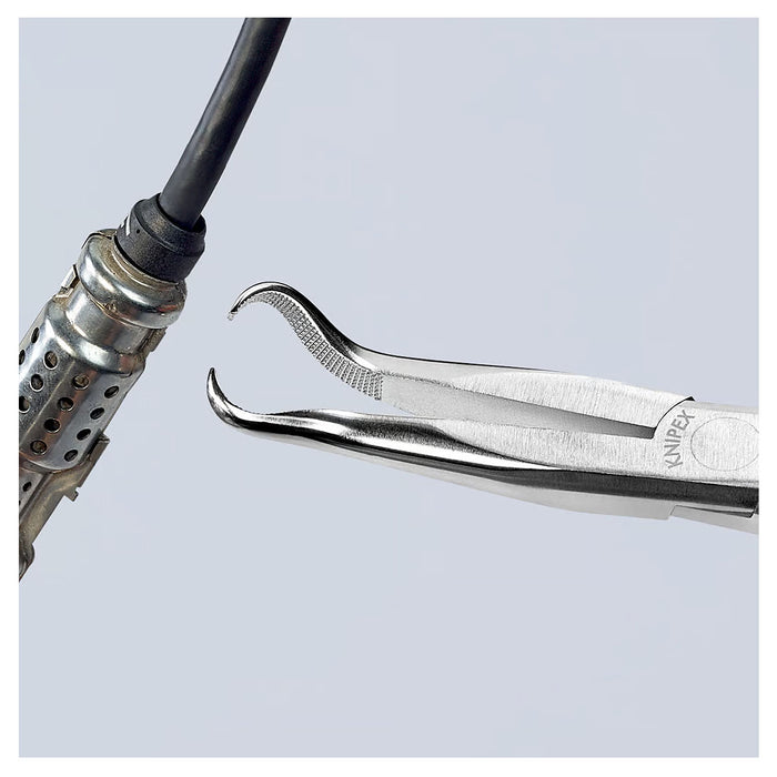 Kìm nhọn, mũi vành khuyên chuyên dùng rút dây KNIPEX 38 95 200 chiều dài 200mm, mạ chrome