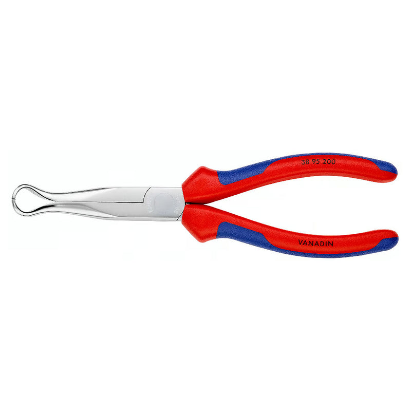 Kìm nhọn, mũi vành khuyên chuyên dùng rút dây KNIPEX 38 95 200 chiều dài 200mm, mạ chrome