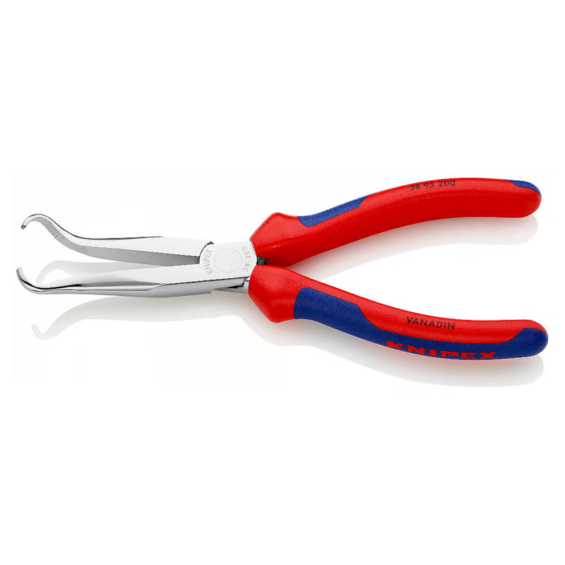 Kìm nhọn, mũi vành khuyên chuyên dùng rút dây KNIPEX 38 95 200 chiều dài 200mm, mạ chrome