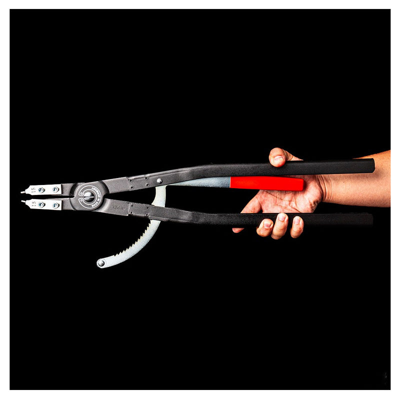 Kìm mở phe trong cỡ lớn KNIPEX chiều dài từ 570mm - 580mm, khả năng mở phe từ Ø122mm - Ø400mm, bề mặt sơn tĩnh điện