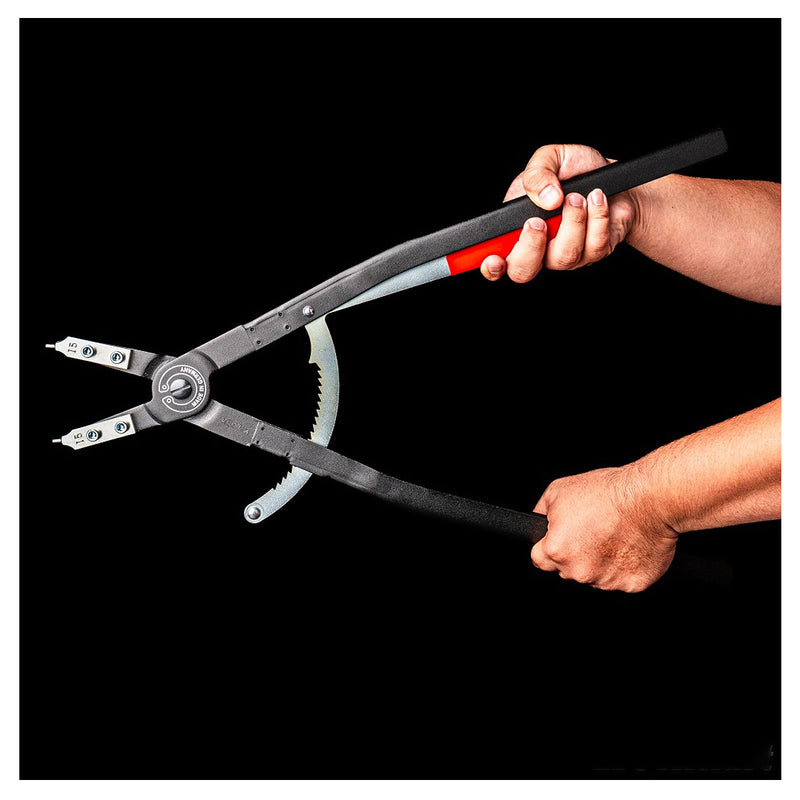 Kìm mở phe trong cỡ lớn KNIPEX chiều dài từ 570mm - 580mm, khả năng mở phe từ Ø122mm - Ø400mm, bề mặt sơn tĩnh điện
