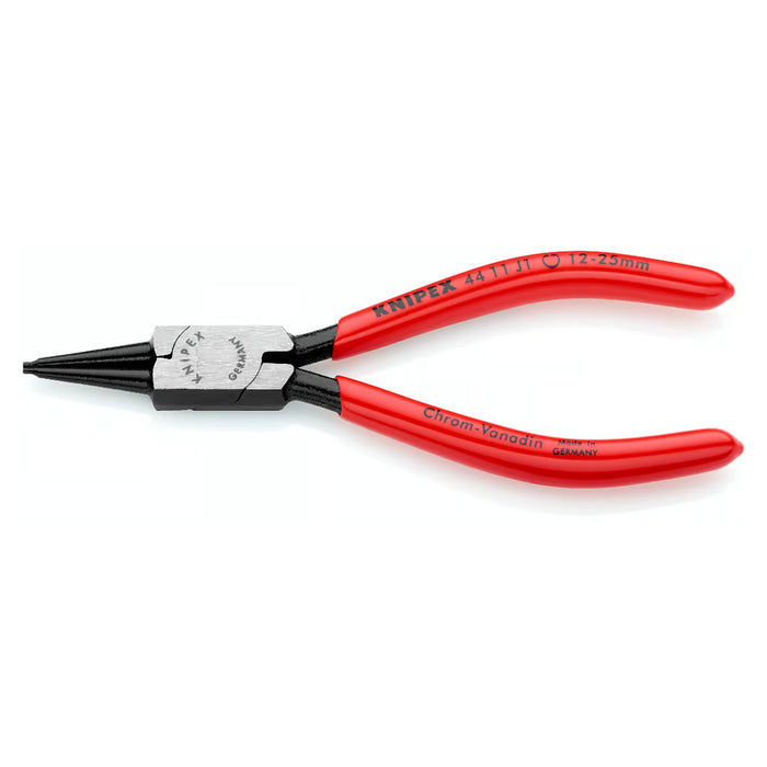 Kìm mở phe trong KNIPEX chiều dài từ 140mm - 320mm, khả năng mở phe từ Ø8mm - Ø140mm, mạ đen nhám tay cầm bọc nhựa kháng dầu mở