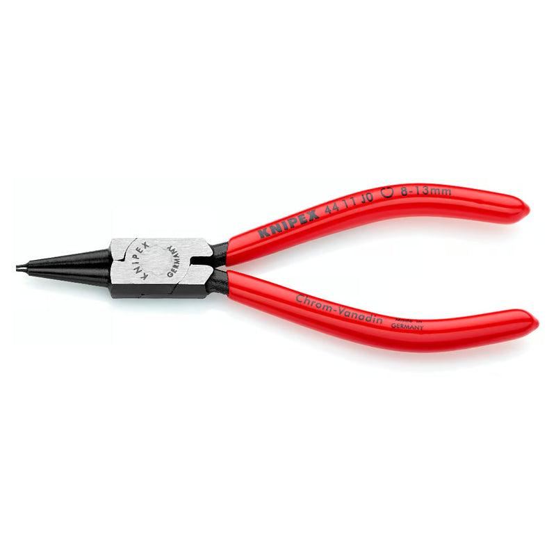 Kìm mở phe trong KNIPEX chiều dài từ 140mm - 320mm, khả năng mở phe từ Ø8mm - Ø140mm, mạ đen nhám tay cầm bọc nhựa kháng dầu mở
