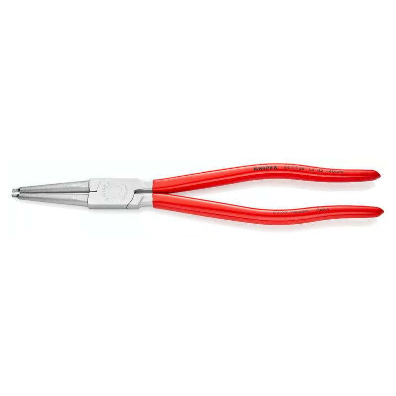 Kìm mở phe trong KNIPEX chiều dài từ 140mm - 320mm, khả năng mở phe từ Ø8mm - Ø140mm, mạ chrome tay cầm bọc nhựa kháng dầu mở