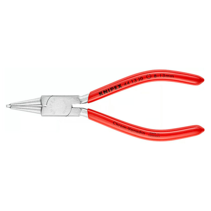 Kìm mở phe trong KNIPEX chiều dài từ 140mm - 320mm, khả năng mở phe từ Ø8mm - Ø140mm, mạ chrome tay cầm bọc nhựa kháng dầu mở