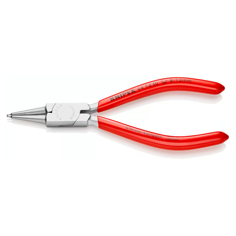Kìm mở phe trong KNIPEX chiều dài từ 140mm - 320mm, khả năng mở phe từ Ø8mm - Ø140mm, mạ chrome tay cầm bọc nhựa kháng dầu mở