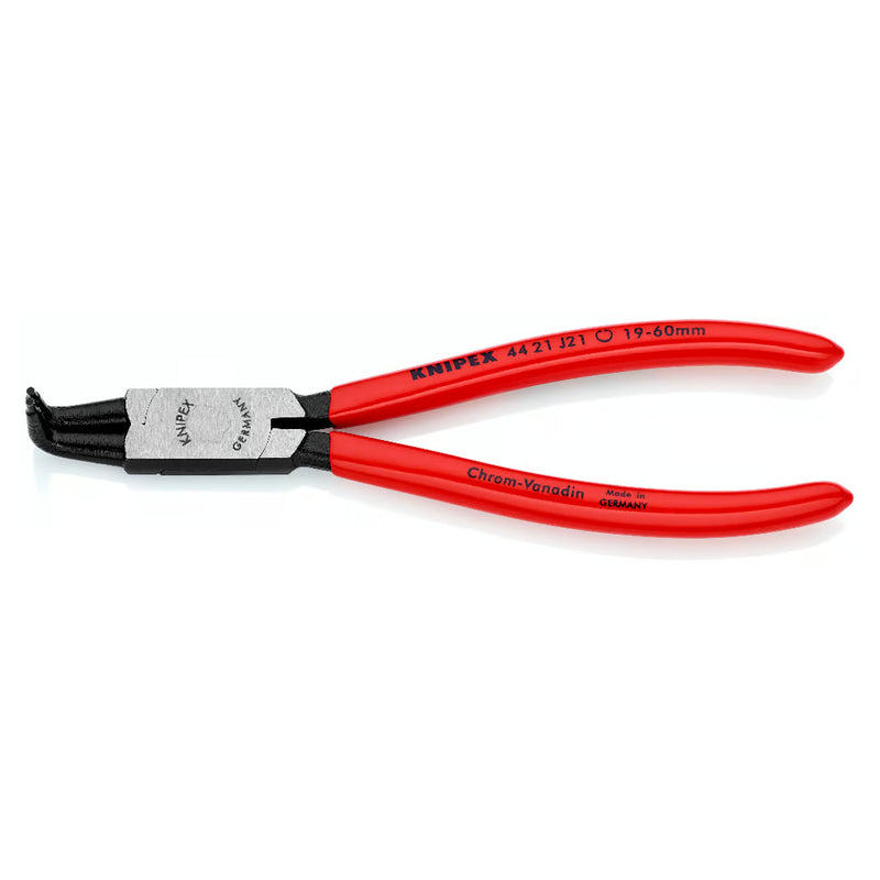 Kìm mở phe trong, đầu mũi cong 90° KNIPEX chiều dài từ 130mm - 300mm, khả năng mở phe từ Ø8mm - Ø140mm,mạ đen nhám tay cầm bọc nhựa kháng dầu mở