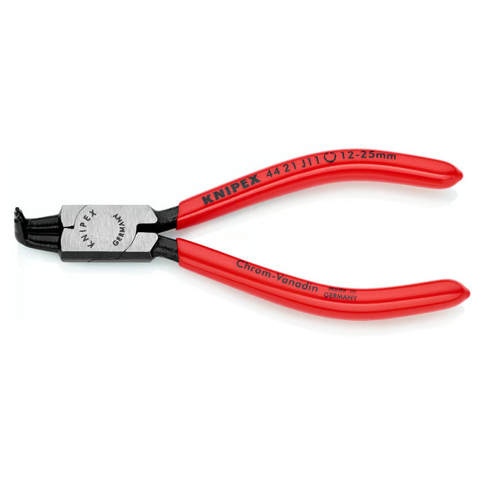 Kìm mở phe trong, đầu mũi cong 90° KNIPEX chiều dài từ 130mm - 300mm, khả năng mở phe từ Ø8mm - Ø140mm,mạ đen nhám tay cầm bọc nhựa kháng dầu mở