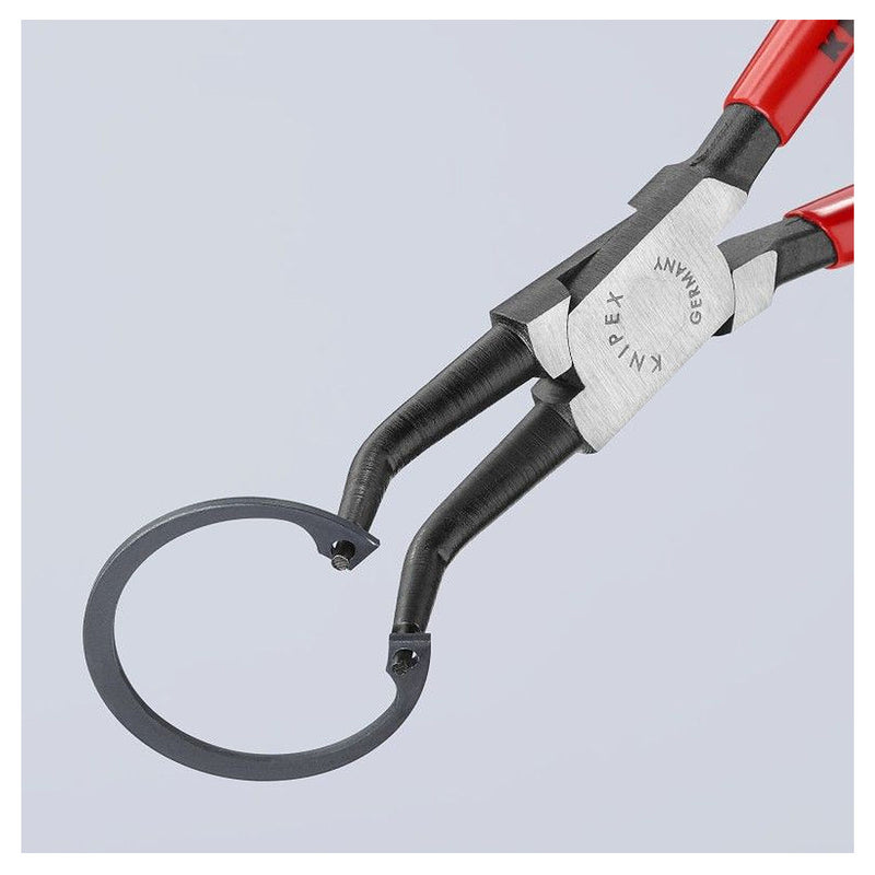 Kìm mở phe trong, đầu mũi cong 45° KNIPEX chiều dài từ 140mm - 310mm, khả năng mở phe từ Ø8mm - Ø140mm, mạ đen nhám tay cầm bọc nhựa kháng dầu mở
