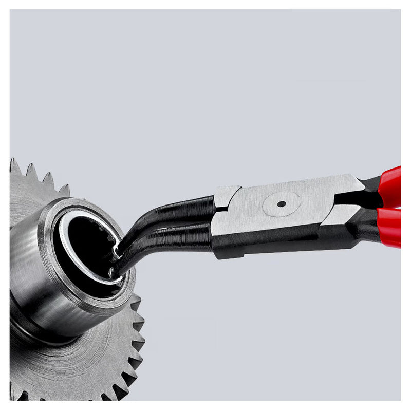 Kìm mở phe trong, đầu mũi cong 45° KNIPEX chiều dài từ 140mm - 310mm, khả năng mở phe từ Ø8mm - Ø140mm, mạ đen nhám tay cầm bọc nhựa kháng dầu mở