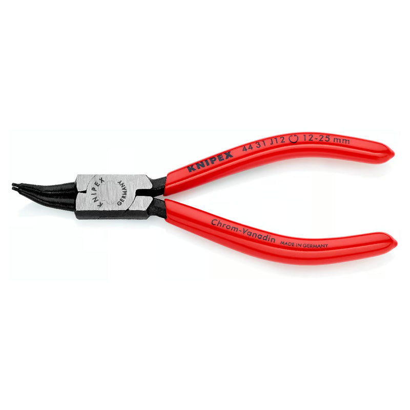 Kìm mở phe trong, đầu mũi cong 45° KNIPEX chiều dài từ 140mm - 310mm, khả năng mở phe từ Ø8mm - Ø140mm, mạ đen nhám tay cầm bọc nhựa kháng dầu mở