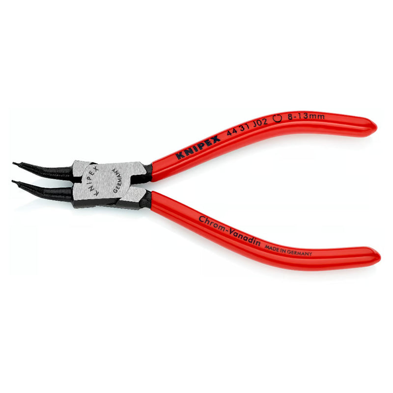 Kìm mở phe trong, đầu mũi cong 45° KNIPEX chiều dài từ 140mm - 310mm, khả năng mở phe từ Ø8mm - Ø140mm, mạ đen nhám tay cầm bọc nhựa kháng dầu mở