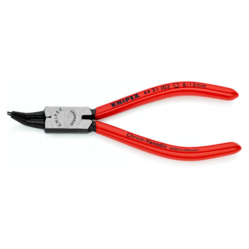 Kìm mở phe trong, đầu mũi cong 45° KNIPEX chiều dài từ 140mm - 310mm, khả năng mở phe từ Ø8mm - Ø140mm, mạ đen nhám tay cầm bọc nhựa kháng dầu mở