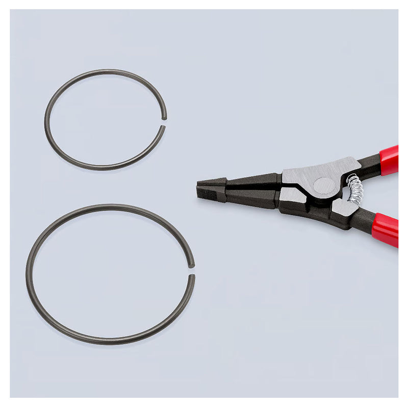 Kìm mở phe ngoài dạng móng ngựa KNIPEX 45 11 170 chiều dài 170mm, mạ đen nhám, tay cầm bọc nhựa kháng dầu mở