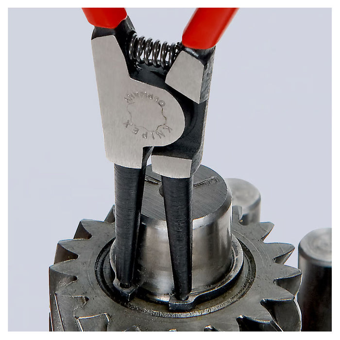 Kìm mở phe ngoài KNIPEX chiều dài từ 140mm - 320mm, khả năng mở phe từ Ø3mm - Ø140mm, mạ đen nhám tay cầm bọc nhựa kháng dầu mở