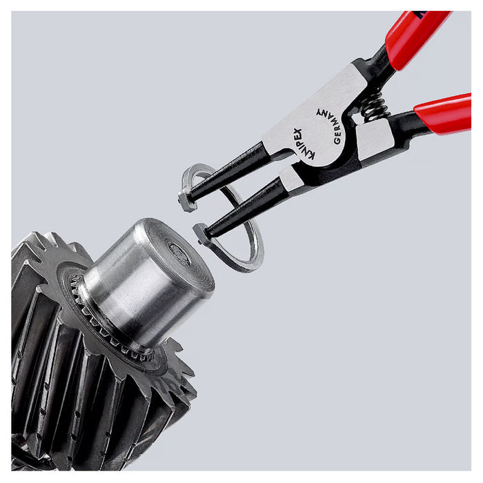 Kìm mở phe ngoài KNIPEX chiều dài từ 140mm - 320mm, khả năng mở phe từ Ø3mm - Ø140mm, mạ đen nhám tay cầm bọc nhựa kháng dầu mở