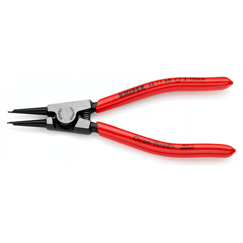 Kìm mở phe ngoài KNIPEX chiều dài từ 140mm - 320mm, khả năng mở phe từ Ø3mm - Ø140mm, mạ đen nhám tay cầm bọc nhựa kháng dầu mở